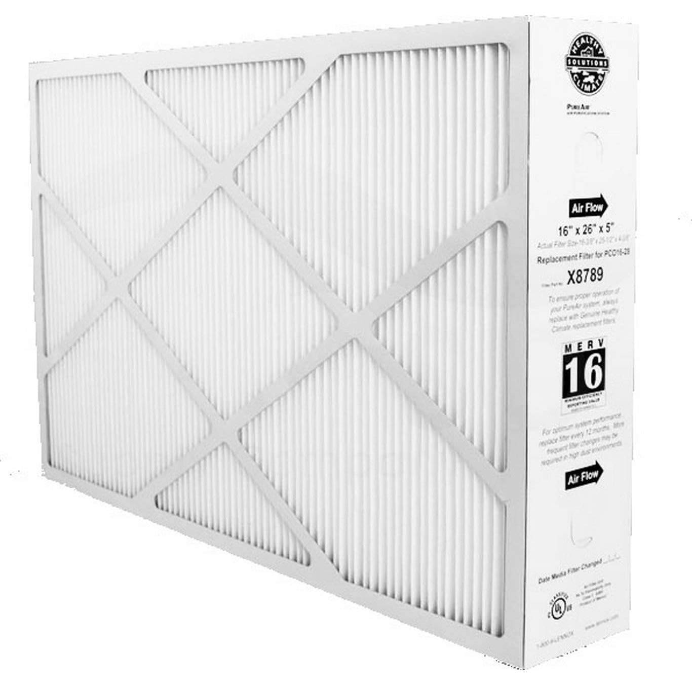 Lennox X8789 Filters Fastr Replacement for Lennox X8789 26x16x5 MERV 16 Furnace & AC Air Filter