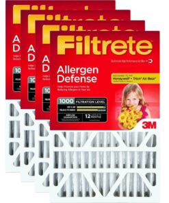 Filtrete 4″ Allergen Defense Deep Pleat Air Filter – 4-Pack