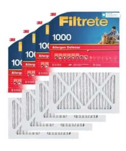 3M Filtrete 1000 MPR Allergen Defense Air Filter (Red) 4-Pack