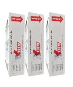 Filters Fastr FFRAG8-20204 20x20x4 MERV 8 Return Grille Filter – 3-Pack
