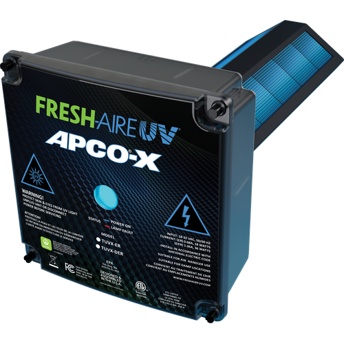 Fresh-Aire TUV-APCOX-ER3Apco In-Duct Air Purifier with V-Twin Carbon