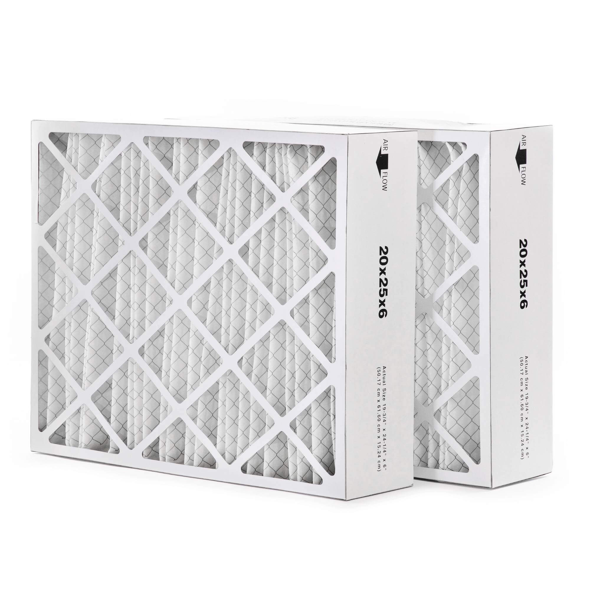 AprilAire SpaceGard 2200 Filters Fast Replacement for 20x25x6 MERV 8 Furnace & AC Air Filter - 2-Pack